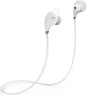 QCY QY7 Wireless Bluetooth 4.1 Stereo Earphone Sport Running Headphone with Mic White
