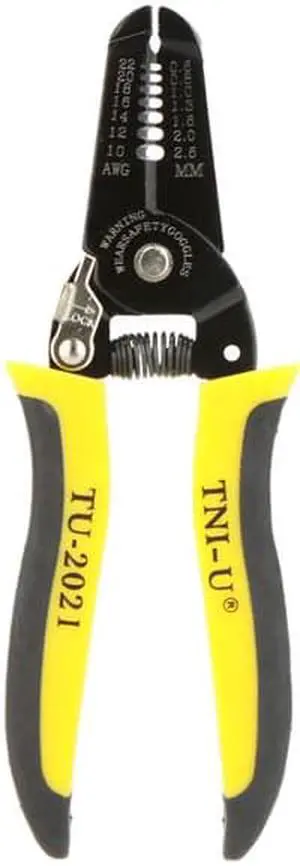 TU-2021 Precise Wire Stripper/Cutter Tool Clamp & Steel Wire Cable Cutter Plier Tool Stripping 22-10AWG Herramientas