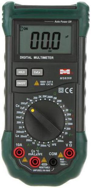 MASTECH MS8269 Handheld Digital Multimeter LCR Meter Resistance Capacitance Inductance & Temperature Tester