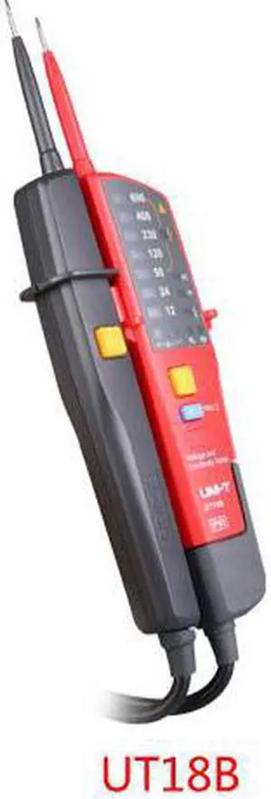 UNI-T UT18B Auto Range Voltage Teste Pen Voltmeter Continuity Tester Meter with LED Indication RCD Tester No Battery Detector