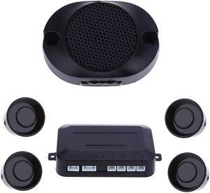 12V 4 Sensors Car Parking Sensor Auto Reverse Rear Assistance Backup Park Radar Buzzer Alarm Monitor System Car Alarm