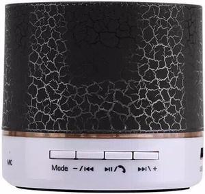 A9 Portable Mini Flashing LED Bluetooth Speakers Wireless Small Music Audio TF USB FM Stereo Sound For Phone with Mic - Black