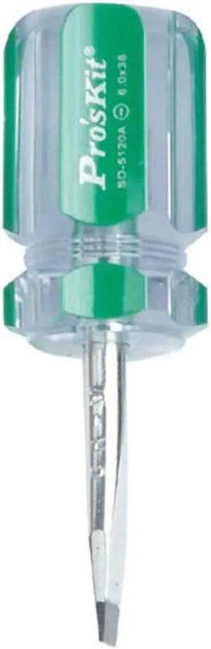 Pro'sKit SD-5120A Line Color Screwdriver (-6.0 x 38mm) Slotted Repair Screwdrivers Hand Tools