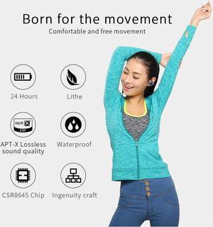 OVEVO B08 high quality Stereo Ear Hook Earphone Line Control Mic Noise Cancelling Bass Headset for MP3 Smartphone