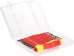 7 in 1 1000V Changeable Insulated Screwdrivers Set with Magnetic Phillips and Slotted Bits Electrician Repair Tools Kit