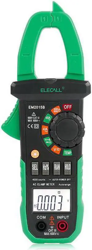 ELECALL EM2015B Digital Meter Multimeter AC DC Clamp meter Frequency Test