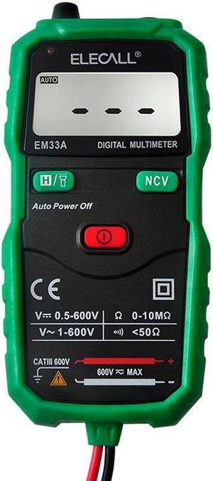 ELECALL EM33A Multimeter Digital Non-Contact Mini Digital Multimeter DC AC Voltage Current Tester Voltmeter multimeter
