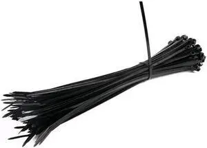 3.6*300mm Self-Locking Nylon Cable Ties 200Pcs/Pack Cable Zip Tie Loop Ties For Wires Tidy - Black
