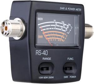 Quality Power Meter SWR Standing Wave Ratio Watt Meter Energy Meters for HAM Mobile VHF UHF 200W