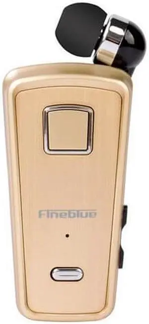 FineBlue F980 Wireless Bluetooth Original Earphone Handsfree portability scalable Earbud with Microphone Earphone (Gold)