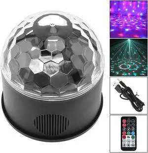 9W 9 Colors USB 5V LED Magic Ball Projector Stage Lights Strobe Club Effect Lights with Sound Control for Car / KTV / Party / Disco / Birthday