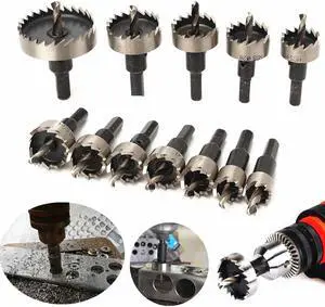 12pcs 15-50mm HSS Hole Saw Cutter HSS Drill Bits Set