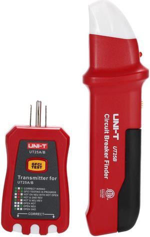 UNI-T UT25A Professional Automatic Circuit Breaker Finder Socket Tester Electrician Diagnostic-tool with LED Indicator