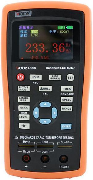 VICTOR VC4080 LCR Digital Inductance Capacitance and Resistance Meter 0-2000H 0-20mF 0-20MOhm