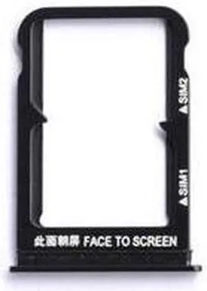 Nano SIM/Micro SIM Card Tray Holder Micro SD TF Card Slot Holder Adapter replacement for Xiaomi 8 Mi8 mi 8 (Black)