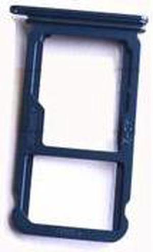 Nano SIM/ Micro SIM Card reader Tray Holder Micro SD Card Slot Holder Adapter for Huawei Ascend P10 plus (Blue)
