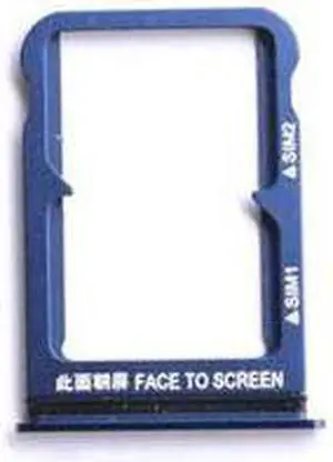 Nano SIM/Micro SIM Card Tray Holder Micro SD TF Card Slot Holder Adapter replacement for Xiaomi 8 Mi8 mi 8 (Blue)