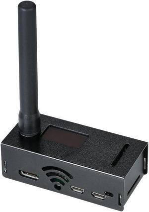 Mini MMDVM Hotspot Expansion Board 433Mhz Antenna Spot Radio Station Wifi Digital Voice Modem with Case for DMR YSF Raspberry Pi - Balck