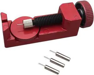 A Set Adjustable Metal Watch Band Strap Link Pin Remover Repair Maintenance Tool Dismantling Kit - Red