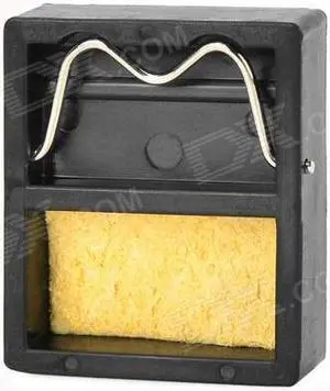 WLXY WL-002 Mini Soldering Iron Stand w/Cleaning Sponge - Black+Yellow