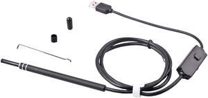 2 in 1 USB Port Ear Nose camera Endoscope 5.5mm Visual Lens Mini Borescope Earpick Otoscope Endoscope for PC Windows