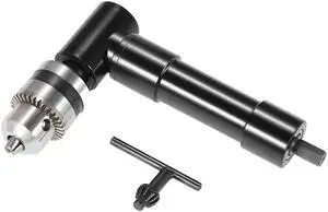 Quality Right Angle Drill Cordless Right Angle Drill Attachment Adapter + 3/8" Keyed Chuck 8mm Hex Shank Power Tool Accessories