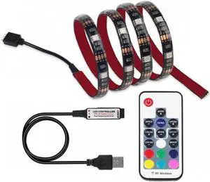 2M 5050 RGB Light USB LED Strip with 17-Key RF Controller