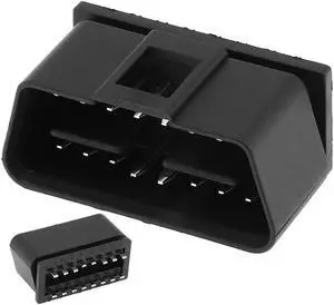 OBD-II 24V Square Hole 16Pin Male Extension Opening Cable Car Diagnostic Interface Connector PLug