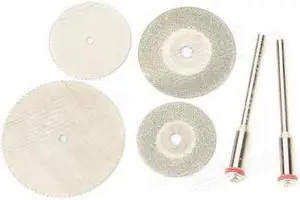 WLXY WL-6-1 6-in-1 Carborundum + Stainless Steel Cutting Grinding Saw Blade Kits - Silver