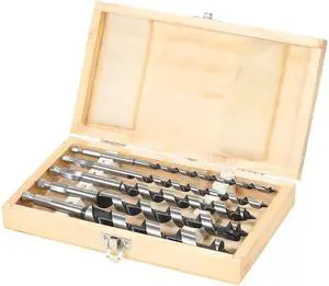 5PCS 200mm Super Long Auger Drill Bit Quick Change Hexagonal Shank Woodworking Auger Bits Set Quality Power Tools + Storage Box