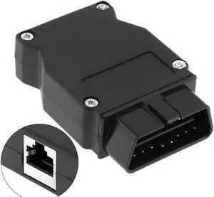 OBD-II 16Pin Male Extension Opening Cable Car Diagnostic Interface Connector PLug with Cable Plug Mouth