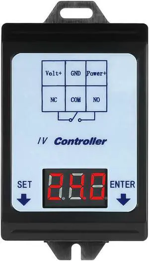 DC 6~80V Voltage Detection Charging Discharge Monitor Relay Switch Controller with Case LED display