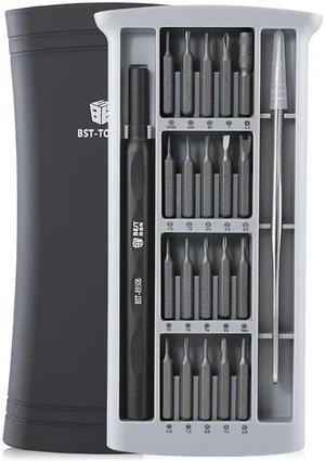 BEST Daily Use Screwdrive Kit 24 Multifunctional Precision Screwdriver Magnetic Bits AL Box Screw Driver Smart Home Set - Black