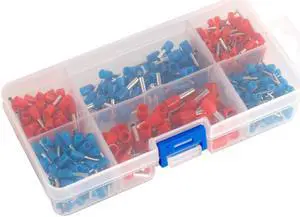 450Pcs/ Box Insulated Terminals Electrical Crimp Connector Tube Wire Connector Assortment Kit Cold Pressing Copper Terminals