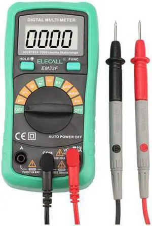 ELECALL Autorange Digital Multimeter 3 1/2 1999 Low Battery Indication Overload Protection Multimeter capacitance AC DC voltage