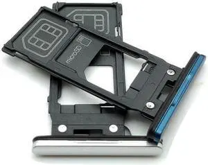New SIM card Holder Slot Tray Socket Reader Replacement For Sony Xperia XZ2 (Blue)