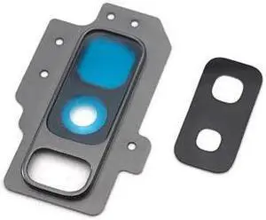 Back Main Camera Glass Lens Cover With Frame Holder For Samsung Galaxy S9 Plus Replacement Parts (gray)