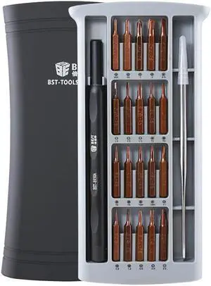 BEST 25 in 1 Screwdriver Set Precision Magnetic Screwdriver Bits for iPhone Samsung xiaomi Phone Tablet Watch Repair Tools Kit