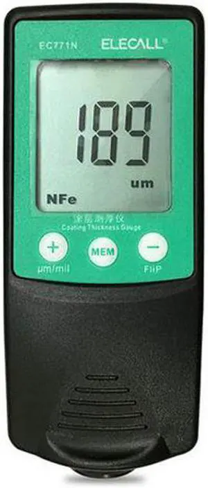 ELECALL EC771N Digital Thickness Gauge Coating Meter Width Measuring Instrument Paint Electroplated Coating Thickness Measure