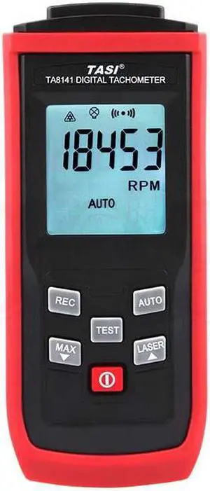 New Handheld Non-Contact Digital Tachometer Tach RPM Tester Measuring Device Tool TA8142 High Performance 2.5~99,999RPM