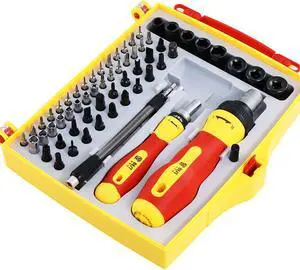 BST-2028B 64PCS Dual-Drive Multi-Purpose Screwdriver Set Mobile Phone iPad Camera Industrial Repair Tools
