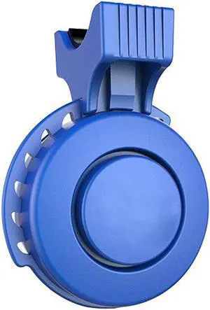 Rechargeable Waterproof Electronic Bicycle Horn Loud Volume Cycling Handlebar Electric Bike Ring Mini Alarm Bell - Blue