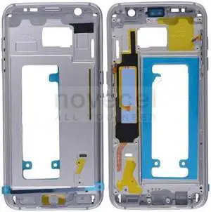 Front Housing with Middle Frame Bezel and Power & Volume Buttons for S7 Edge G935 G935F (Gold)
