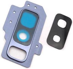Back Main Camera Glass Lens Cover With Frame Holder For Samsung Galaxy S9 Plus Replacement Parts (Blue)