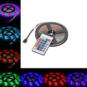 Multicolor Remote Control RGB 5M 300 LEDs SMD Color Flexible LED Strip Light
