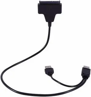 USB2.0 to SATA 22Pin Cable Adapter for 2.5" SATA HDD Hard Disk Drive Solid State Drive