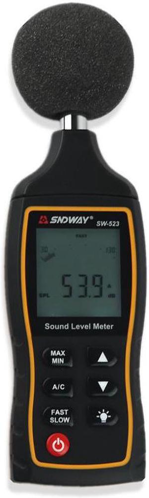 SNDWAY SW-523 LCD Digital Sound Noise Level Describe Meter 30-130dBA 1.5 dB Accuracy Digital Sound Level Meter Backlight noise tester
