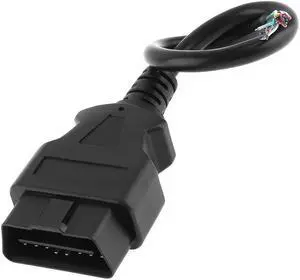 OBDII 16Pin Male Connect Opening Line Cable OBD2 Auto Car Diagnostic Tool Interface Connector with 23CM Extension Line