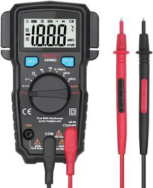 BSIDE ADM62 True RMS Digital Multimeter Auto Range DMM Dual Slot TRMS Voltmeter Ammeter Ohmmeter Diode NCV Portable Multi Tester