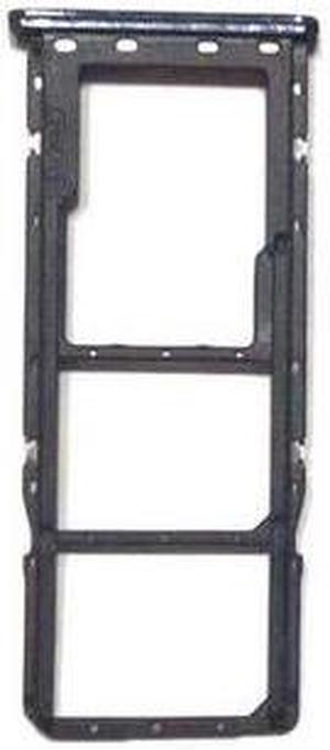 Sim Card SD Reader Holder Sim Tray Adapter replacement for Samsung Galaxy A9 2018 /A9 star pro Galaxy A9S SM-A920F A920DS (Black)
